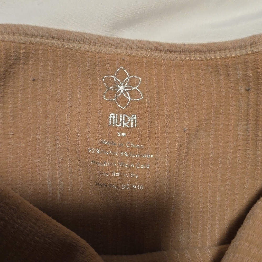 Aura Tan Ribbed Tank Top - Picture 2 of 2